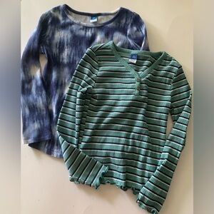 Old Navy Ribbed Top Girls CHILDREN Size S Set Of 2